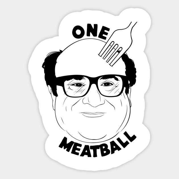 One Meatball! Sticker by ButterNBacon